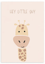 lámina decorativa infantil de ilustración de jirafa con frase - kudeko