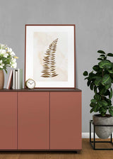 Decoración con cuadros, ideas - cuadro de flores color cobre. Lámina decorativa.