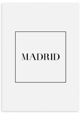 lámina cuadro ciudad madrid. Lámina decorativa.