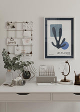 Decoración con cuadros, ideas - lámina decorativa abstracta y moderna en tonos azules