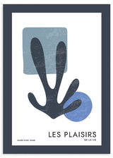 lámina decorativa abstracta y moderna en tonos azules