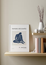 Decoración con cuadros, ideas - Cuadro moderno inspirado en el pintor Matisse - figura femenina, mujer