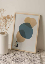 decoración con cuadros, ideas - lámina decorativa de collage vintage de niños contando historias - kudeko