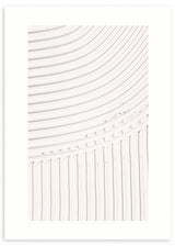 lámina decorativa abstracta en tonos beige con formas curvas - kudeko