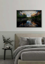 decoración con cuadros, ideas - lámina decorativa fotográfica en horizontal de paisaje natural - kudeko