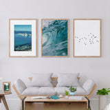 Decoración con cuadros, mural - cuadro fotográfico con barco y mar. Lámina decorativa.