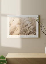 decoración con cuadros, ideas - lámina decorativa apaisada de pampas secas