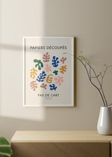 Decoración con cuadros, ideas - cuadro abstracto en tonos coloridos inspirado en el pintor Matisse