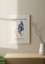 Decoración con cuadros, ideas - cuadro abstracto de figura de mujer inspirado en el pintor Matisse