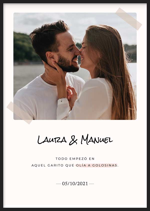 Cuadro personalizado con foto para parejas o amistades - kudeko ...