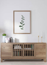 Decoración con cuadros, ideas - cuadro flor verde primavera. Lámina decorativa.