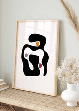 decoración con cuadros, ideas - lámina decorativa abstracta y geométrica para salón o dormitorio