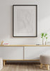 Decoración con cuadros, ideas -  cuadro abstracto con textura de ondas en blanco y negro. Lámina decorativa.