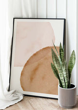 decoración con cuadros, ideas - lamina decorativa abstracta y nórdica