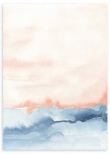 lámina decorativa abstracta y colorida con efecto acuarela