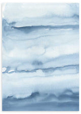 lámina decorativa abstracta y colorida con efecto acuarela, color azul