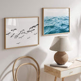 decoración con cuadros, mural - lámina decorativa fotográfica de océano y olas en el horizonte - kudeko