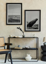 Decoración con cuadros, mural - cuadro de foto de mar y olas en blanco y negro