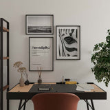 Decoración con cuadros, mural - cuadro de foto de mar y olas en blanco y negro