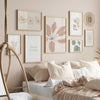 decoración con cuadros, mural - lámina decorativa de ilustración de flor nórdico y minimalista