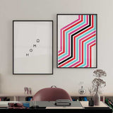 Decoración con cuadros, mural - cuadro en blanco y negro moderno con la palabra Home