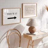 decoración con cuadros, mural - lámina decorativa de ilustración abstracta en tono beige - kudeko