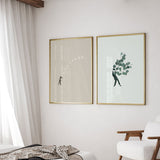 decoración con cuadros, mural - lámina decorativa de collage vintage de abuelo / anciano tirando la luna - kudeko