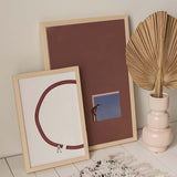 decoración con cuadros, mural - lámina decorativa vintage de collage de hombre reconectando un círculo - kudeko