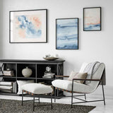 decoración con cuadros, mural - lámina decorativa abstracta y colorida efecto acuarela