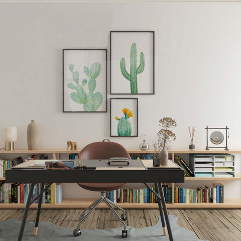 Peinture murale de cactus