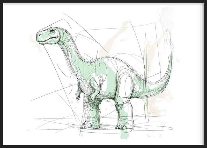 Dibujo Dinosaurio Infantil