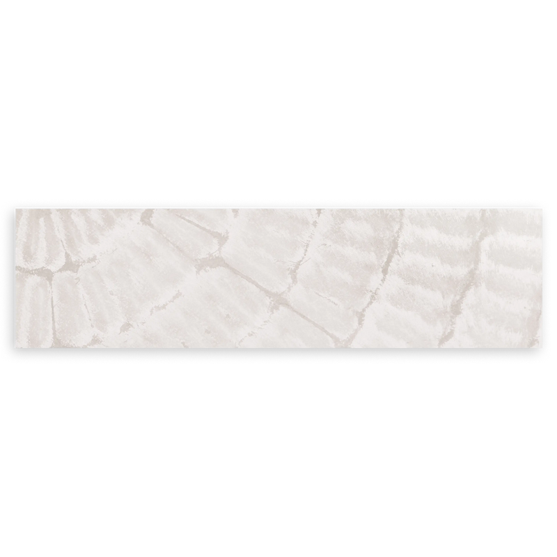 Cuadro horizontal con textura abstracta en tonos blanco roto, beige claro y gris suave, con líneas orgánicas sutiles y acabado visual sereno de estilo abstracto. Disponible en kudeko.com