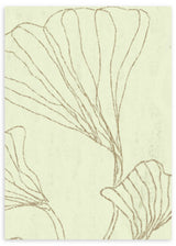 Cuadro cuadrado minimalista de hojas orgánicas. Disponible en kudeko.com