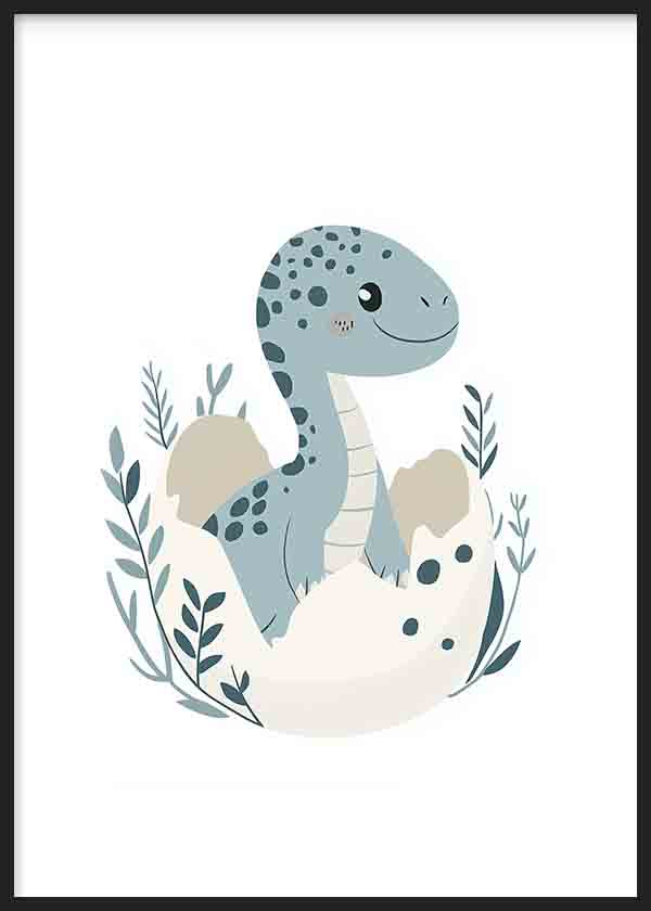 Dinosaurio Azul Infantil