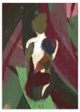 Cuadro cuadrado abstracto disponible en kudeko.com