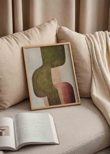 Cuadro cuadrado abstracto. Disponible en kudeko.com