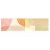Horizontales Wandbild abstrakt mit sanften Formen in warmen und entspannenden Tönen. Erhältlich bei kudeko.com.