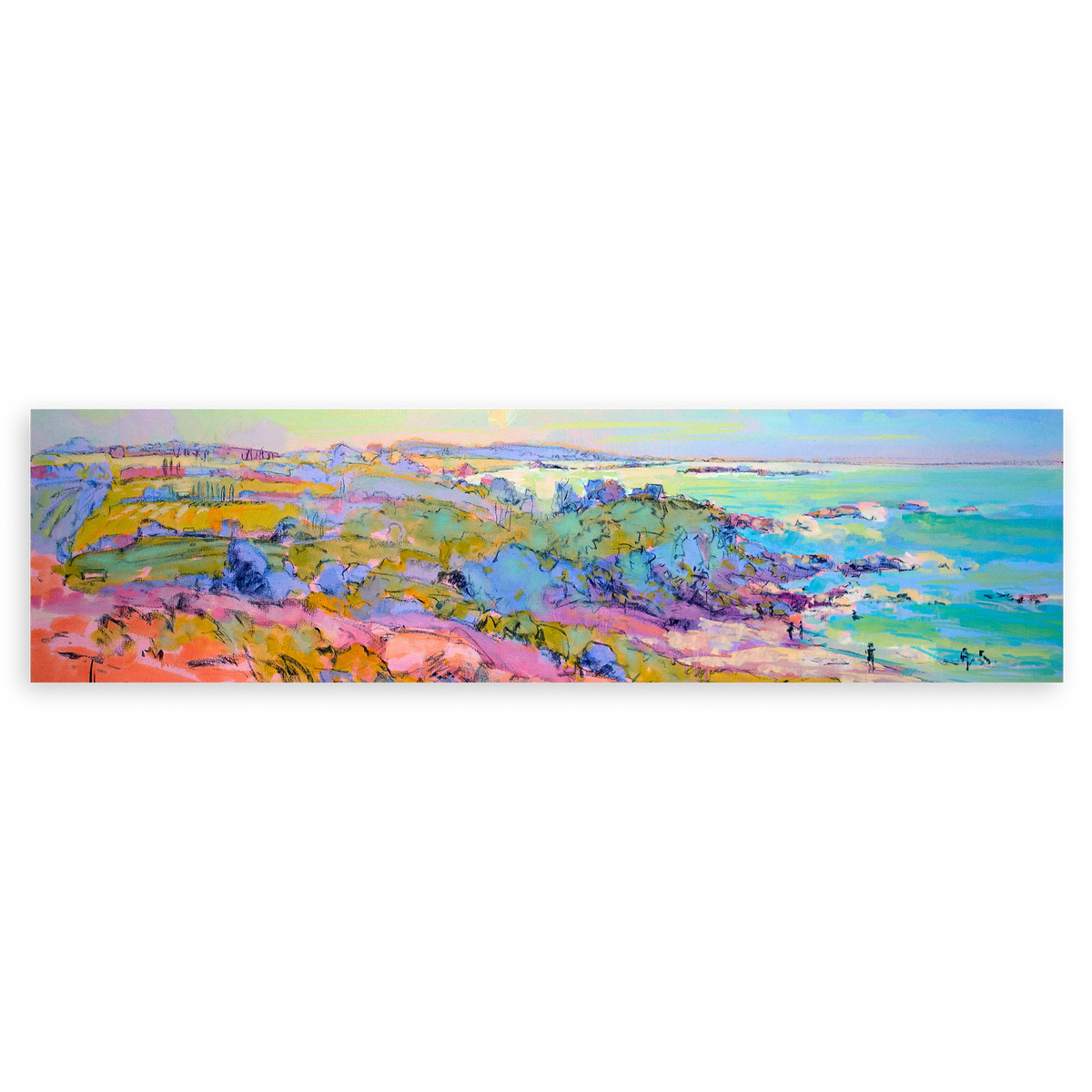 Cuadro horizontal abstracto disponible en kudeko.com
