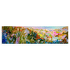 Horizontales Wandbild abstrakt von lebhafter Landschaft. Erhältlich auf kudeko.com.