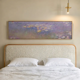 Horizontales Wandbild abstrakt mit Seerosen erhältlich auf kudeko.com