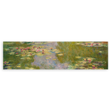 Quadro horizontal colorido que representa um lindo lago com lírios. Disponível em kudeko.com