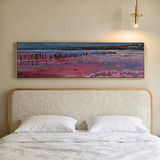 Horizontales Wandbild abstrakt einer Meereslandschaft verfügbar bei kudeko.com