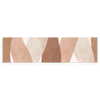 Horizontales Wandbild mit abstrakten, geschwungenen Formen in Braun, Beige, Creme und sanftem Terrakotta, warme Komposition im zeitgenössischen Stil. Erhältlich auf kudeko.com