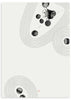 Cuadro japonés minimalista con manchas de tinta sumi-e y líneas curvas zen, kudeko.com
