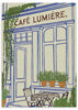 Cuadro colorido de la fachada del Café Lumière, disponible en kudeko.com
