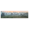 Tableau horizontal photographique d'un paysage serein avec brume. Disponible sur kudeko.com