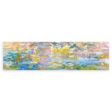Tableau horizontal abstrait avec reflets pastel disponible sur kudeko.com