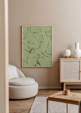 Tableau carré abstrait disponible sur kudeko.com