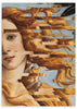 Cuadro surrealista de Venus de Botticelli con efecto glitch, disponible en kudeko.com.
