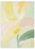 Cuadro abstracto en tonos pastel con formas orgánicas suaves, kudeko.com

